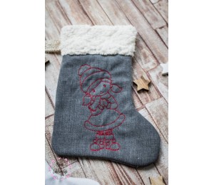 Stickserie - Schneegetobe Girl 5